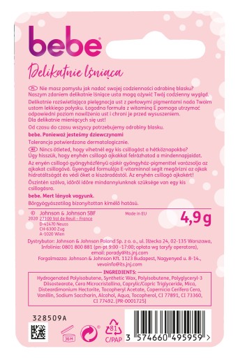 OCHRANNÝ PERLOVÝ RUŽ J&J BEBE