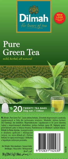 Dilmah Pure Green Zelený čaj 20 x 1,5 g