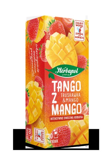 Herbapol čaj TANGO S MANGOM Jahoda s mangom 20tb*2g