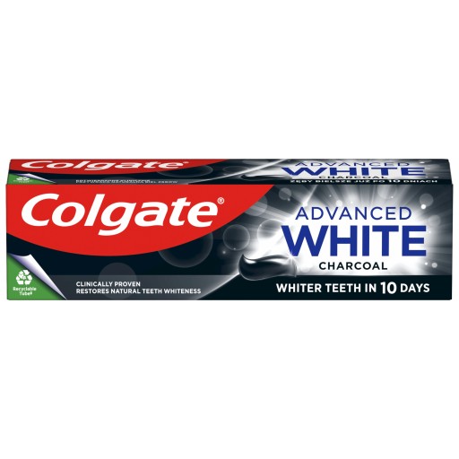 Colgate Advanced White CHARCOAL 75 ml zuby belšie po 10 dňoch