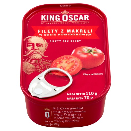 Makrela King Oscar v paradajkovej omáčke 110 kg