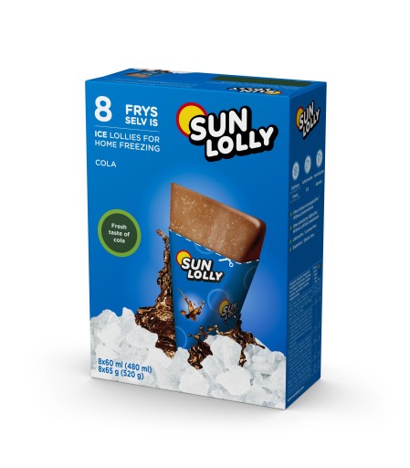 SUNQUICK SUN LOLLY COLA ľadové lízanky 8 kusov 520g