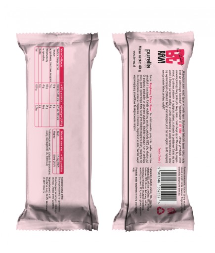BUĎ RAW bar! malinové vlašské orechy 40g x4