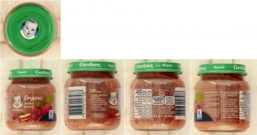 Gerber mousse Bio Jablkový malinový dezert 125 g