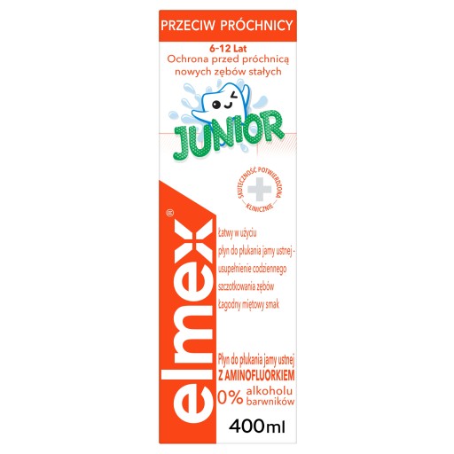 ELMEX Ústna voda JUNIOR 6-12 ROKOV 400ml