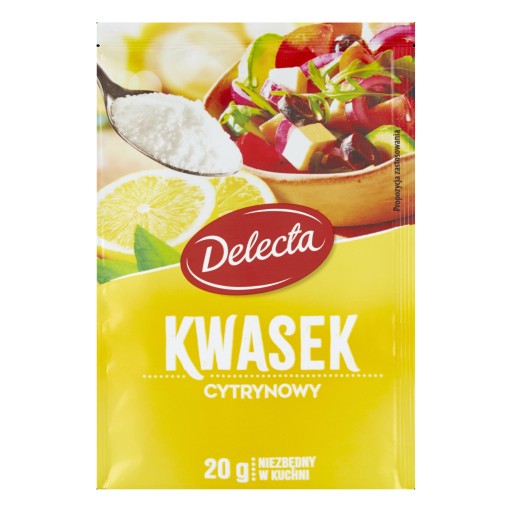 DELECTA Kyselina citrónová, regulátor kyslosti, 20g
