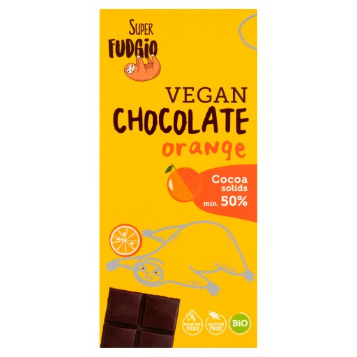 ORANŽOVÁ BEZLEPKOVÁ BIO ČOKOLÁDA 80 g - ME GUSTO (SUPER FUDGIO)