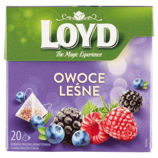 Ovocný čaj v pyramídach Loyd lesné plody 20 ks