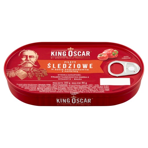 Filety zo sleďa kráľa Oscara v paprikovej omáčke 160