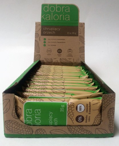 Dobra Calorie chrumkavá orechová tyčinka 35 g