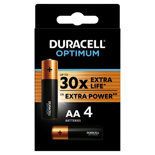Duracell Optimum AA LR6 alkalické batérie 4 ks