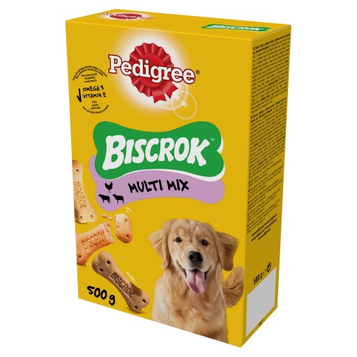 Pedigree Biscrok 500g CRISPY DOG COOKIES