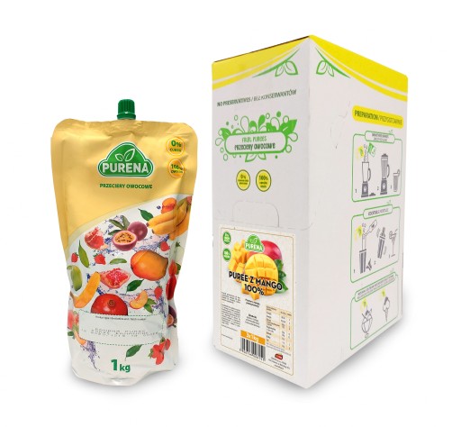 Mangové pyré 100% 1KG Purena