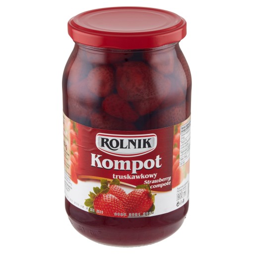 Rolnik Jahodový kompót ovocný nápoj 900 ml