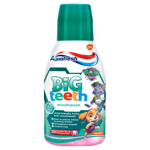 AQUAFRESH ÚSTNA VODA 300ML OVOCIE VEĽKÉ ZUBY
