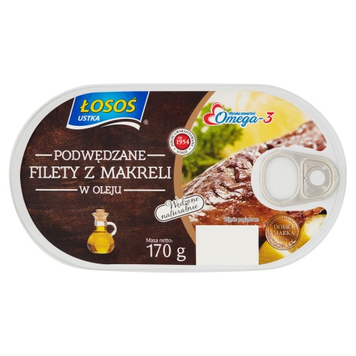MAKERELOVÉ FILETKY ÚDENÉ V OLEJI 170g LOSOS