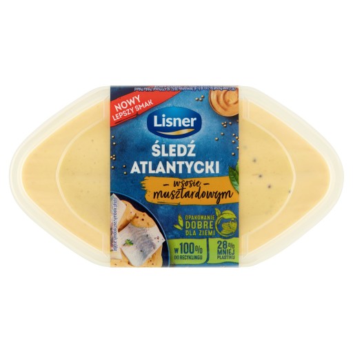 ATLANTICKÝ SLEDE V HORČICOVEJ OMÁČKE 280g LISNER