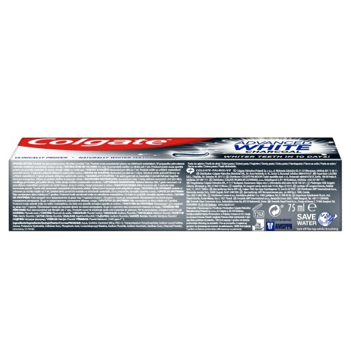 Colgate Advanced White CHARCOAL 75 ml zuby belšie po 10 dňoch