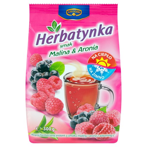Kruger malinový čaj 300g s aróniou 2x