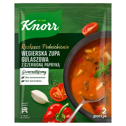 KNORR MAĎARSKÁ GULÁSOVÁ POLIEVKA S ČERVENOU PAPRIKOU