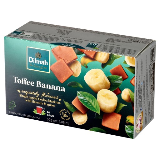 DILMAH BLACK TEA Ceylon TOFFEE BANANA karamel a banán 20 VRECOV