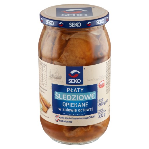 Sleďové vločky pražené v octovej omáčke seko 800g