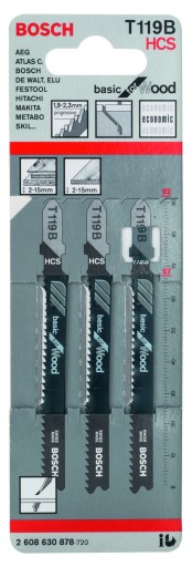 PÍLOVÝ LIST T 119 B (3 ks) HCS BOSCH