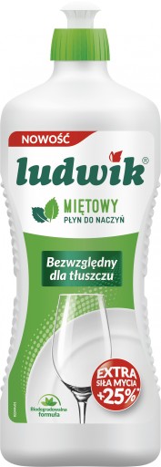 Ludwik - Prostriedok na umývanie riadu, mäta - 900 ml