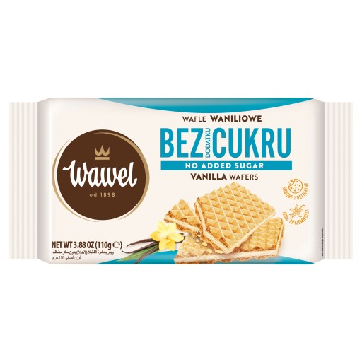 Vanilkové oblátky bez pridaných cukrov 110g WAWEL