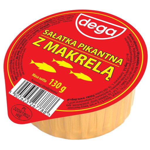 Dega šťukový šalát, makrela 130g