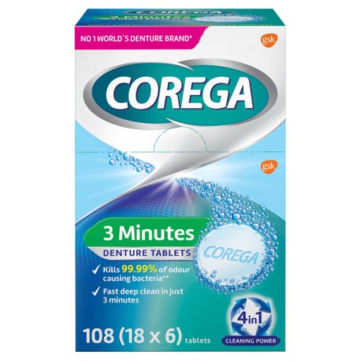 Corega Tabs Čistiace tablety na zubné protézy 6 tabliet