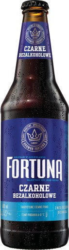 Fortuna čierne nealko pivo 500ml B/Z