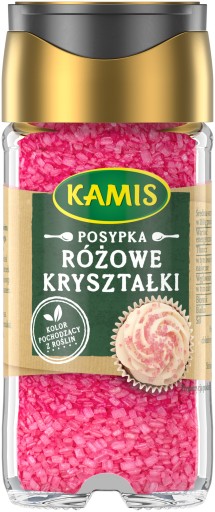 Kamis ružové krištáľové posypy 73g