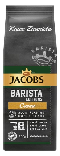 Jacobs Barista Editions Crema miešaná zrnková káva 200 g