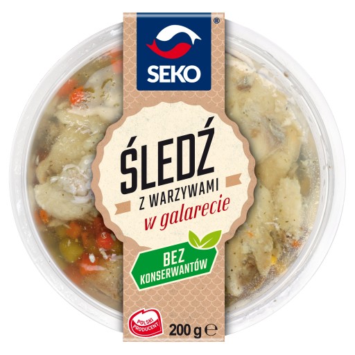 Sleď so zeleninou v želé Seko 200g