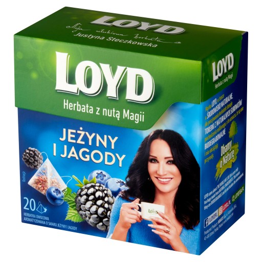 Ovocný čaj v pyramídach Loyd Blackberries a Blueberries 20 ks