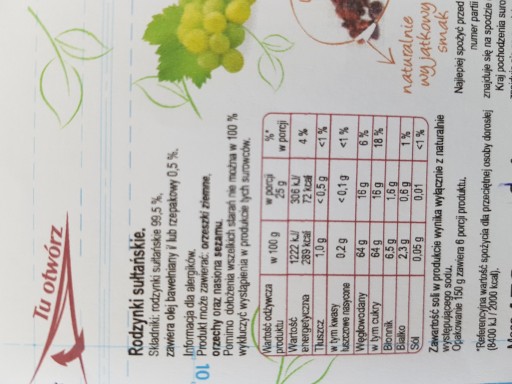 Hrozienka Helio Natura Sultana 150 g