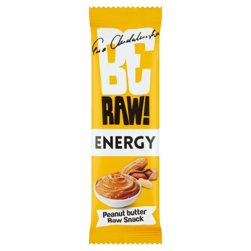 BeRAW! ENERGY Energetická tyčinka bez cukru, arašidové maslo, 40 g