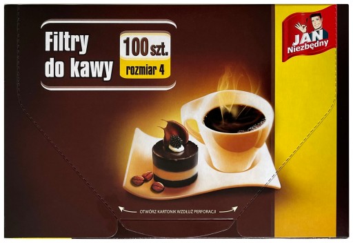 Kávové filtre Jan Niezbędny 100ks Veľkosť 4