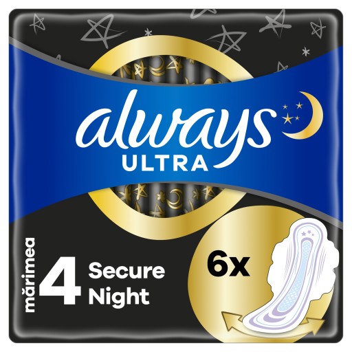 Hygienické vložky ALWAYS Ultra Secure Night 6 ks.