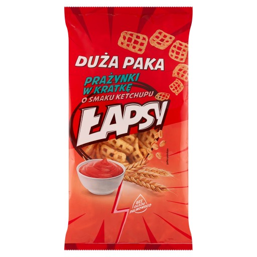 ŁAPSY chrumky kockované KEČUP 110g