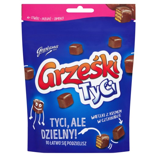 Grześki Tyci Oblátky so smotanou v čokoláde 120 g