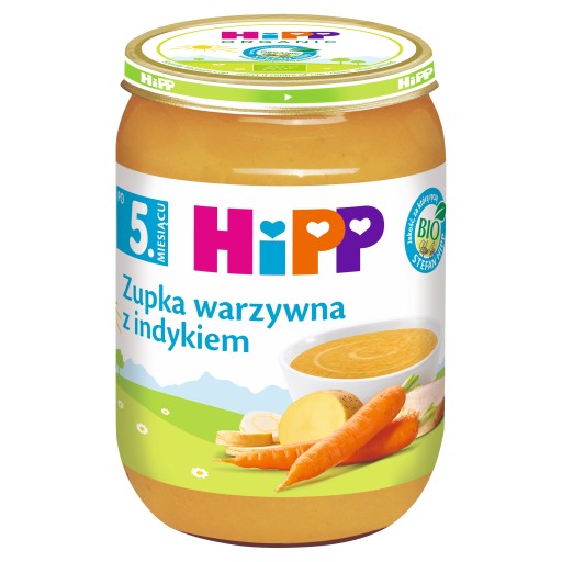 HiPP BIO Zeleninová polievka s morkou po 5 mesiacoch 190 g