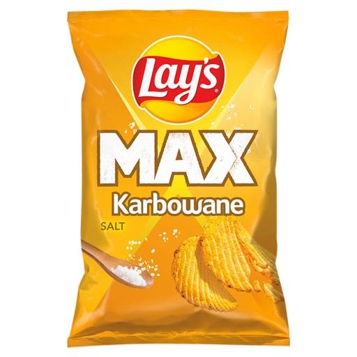Lay's Max chrumkavé, zemiakové lupienky solené 120 g