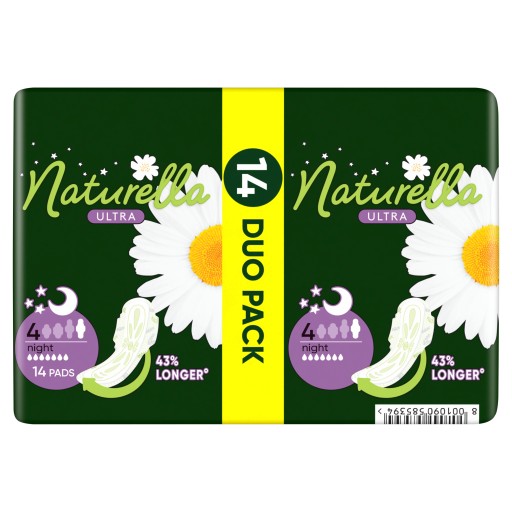 Naturella Ultra Night Veľkosť 4 Podložky s krídelkami × 14