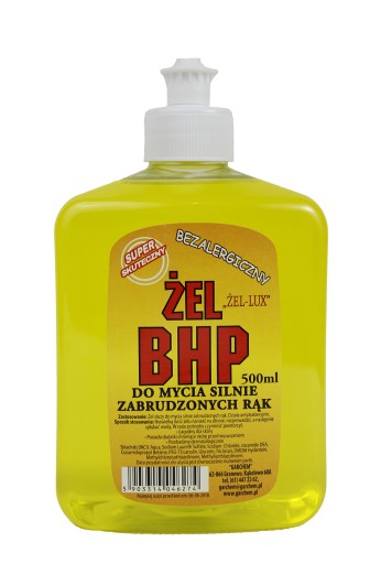 Gél na umývanie rúk pre bezpečnosť a ochranu zdravia pri práci 500 ml