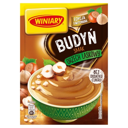 Winiary puding z lieskových orieškov bez cukru 35g