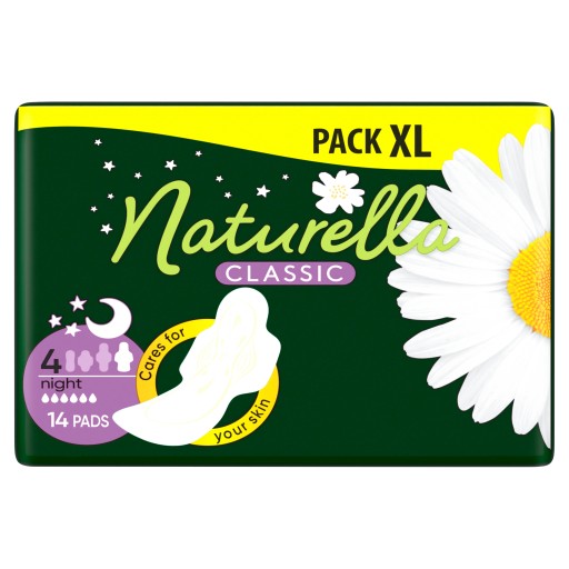 Nočné hygienické vložky Naturella Classic 14 kusov