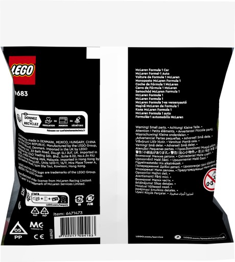 LEGO SPEED CHAMPIONS 30683 McLaren Formula 1