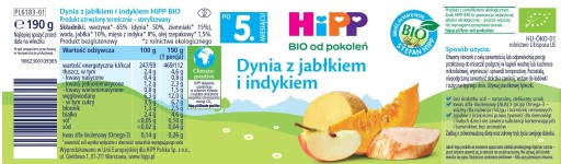 Tekvica s morkou po 5 mesiacoch HiPP BIO 190g